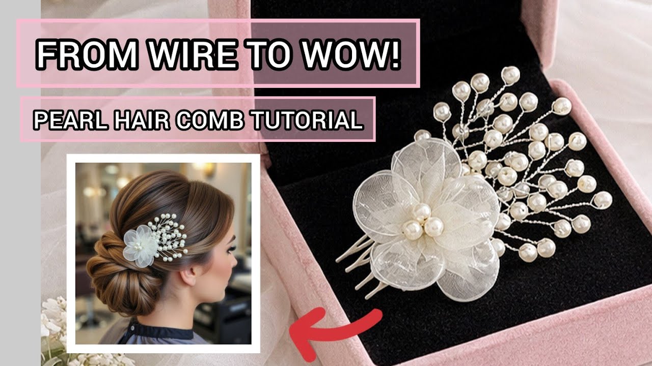 How to Make a Stunning Pearl Hair Comb for Brides ✨ Easy & Elegant DIY