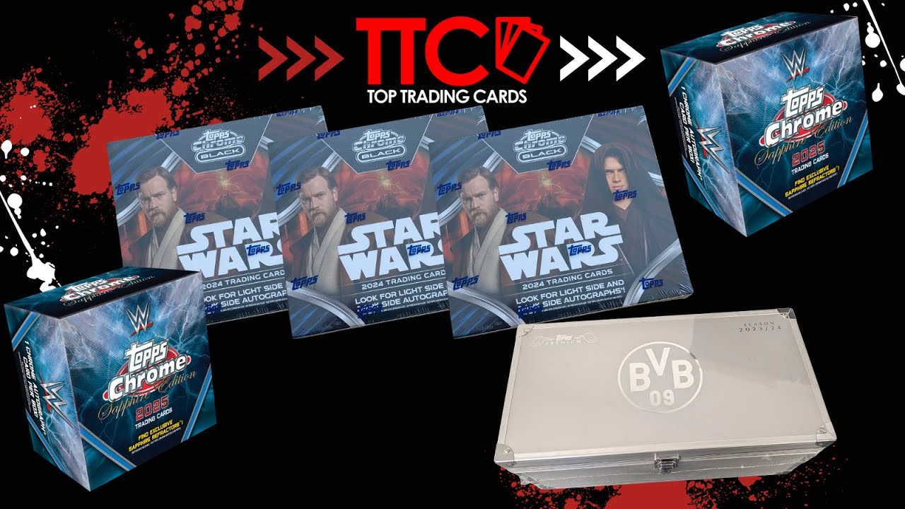 TTC BOX BREAK STREAM 🔥 TOPPS STAR WARS CHROME BLACK INCL. DARTH VADER SUPERFRACTOR  🔥  | 19.03.2025