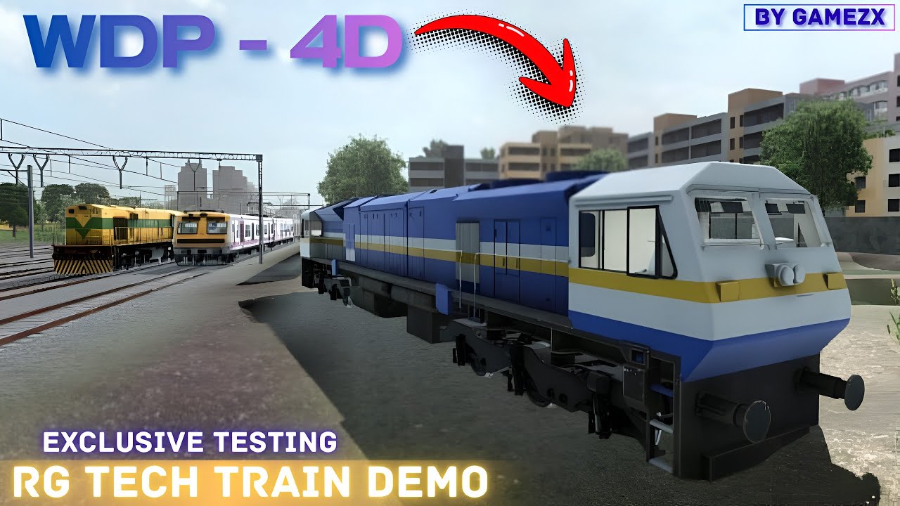 RG TECH TRAIN DEMO New Update Is Arrived| Exclusive Clip Of WDP - 4D 🙌|