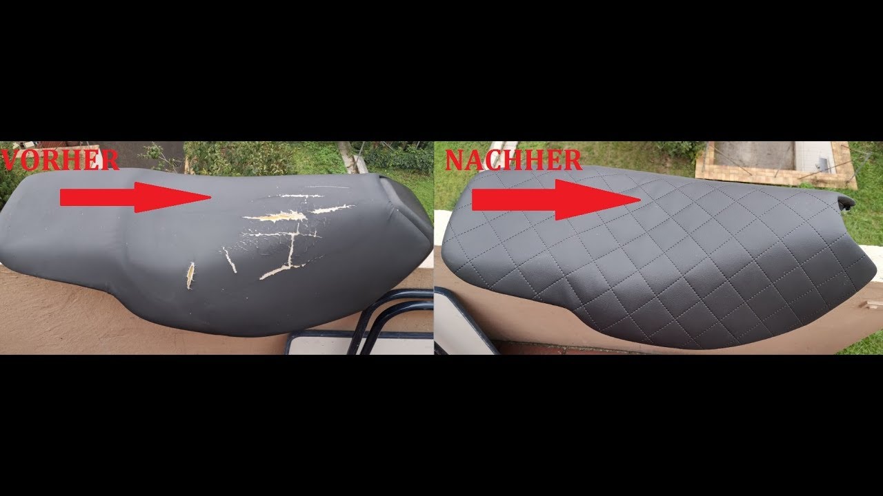 Motorrad Sitzbank Reparieren ( Beziehen )
