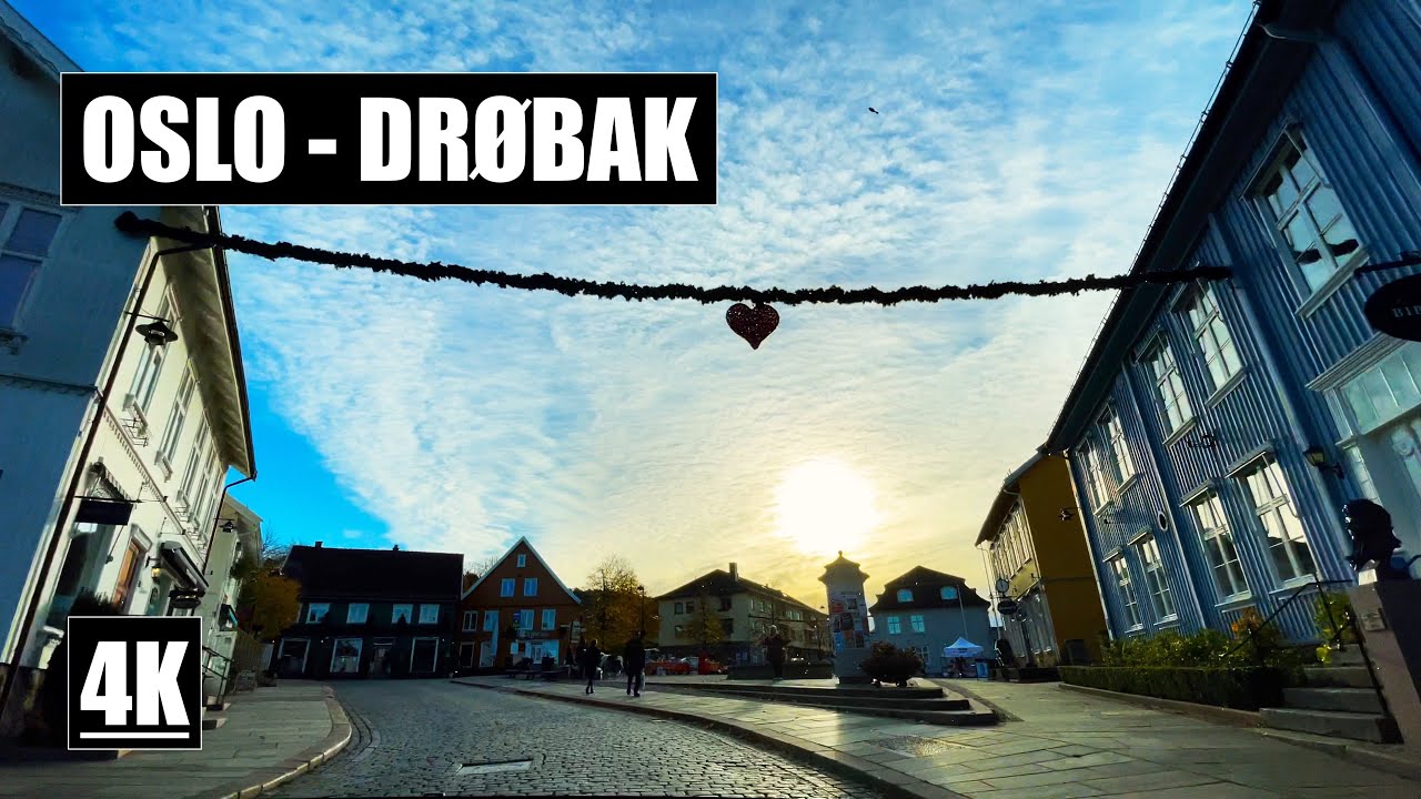 Driving From Oslo To Drøbak | City Tour | 4K