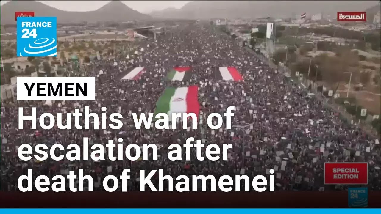 Sanaa's mass rally amid regional strikes: Houthis warn of escalation after death of Khamenei