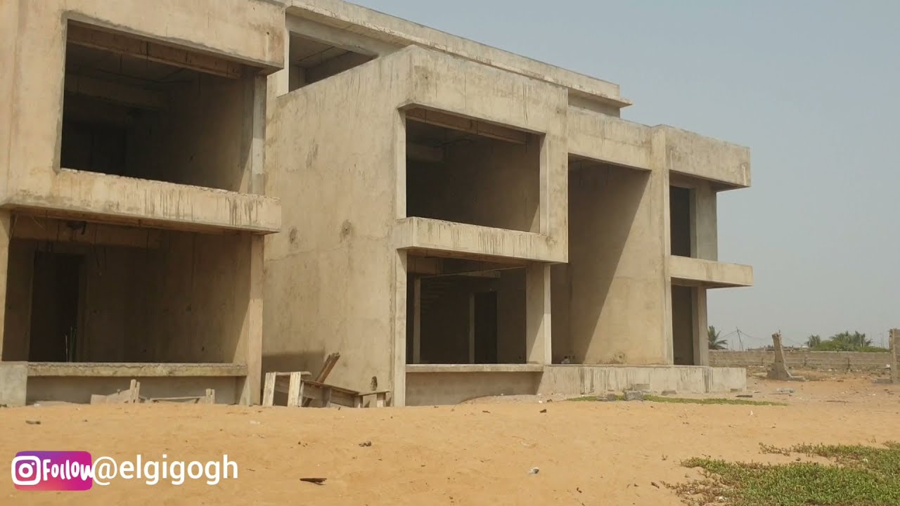 Building in Ghana | Massive front line Beach Mansions in Ghana | Prampram| Building a house in Ghana