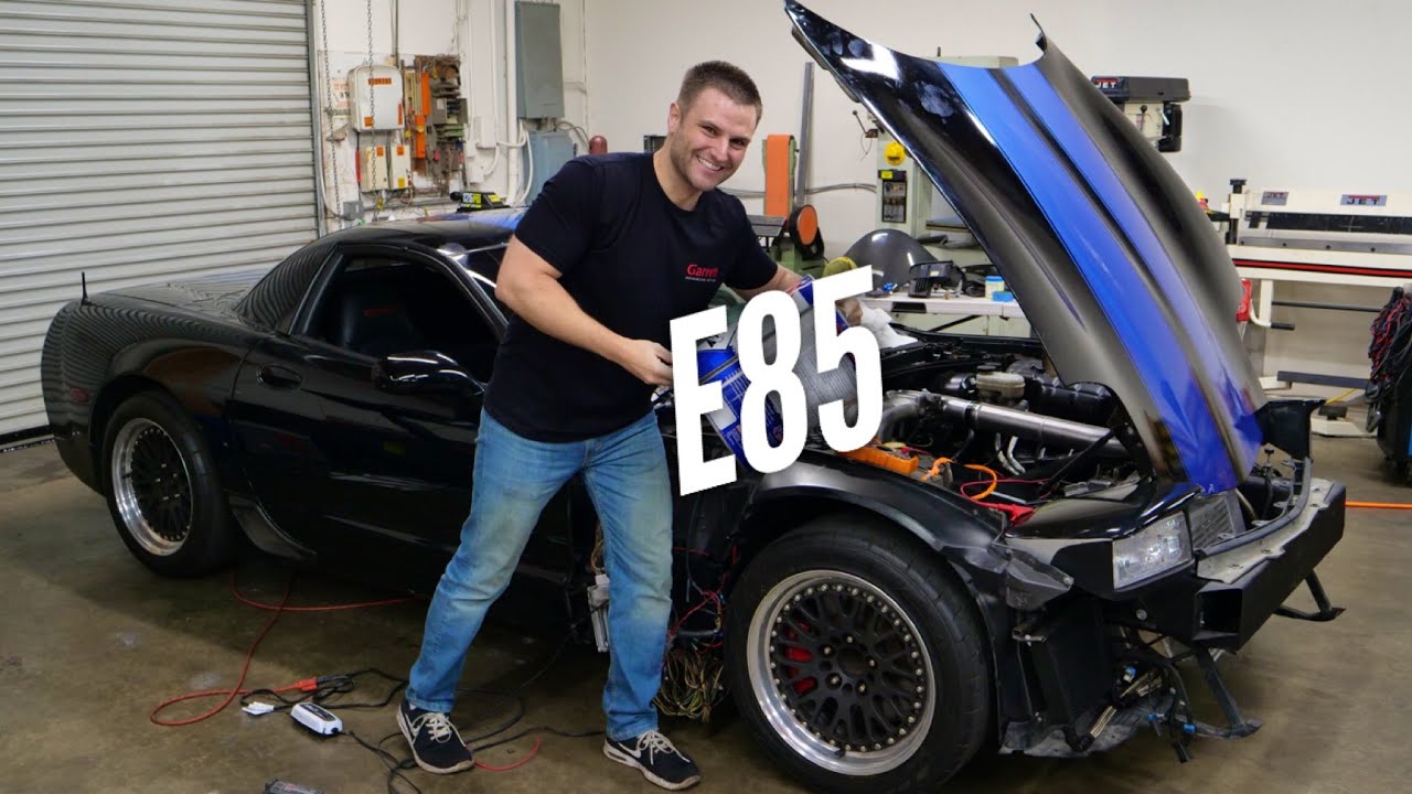 Can you run E85 in a normal Gasoline Car? Rotary Corvette Flex Fuel Setup