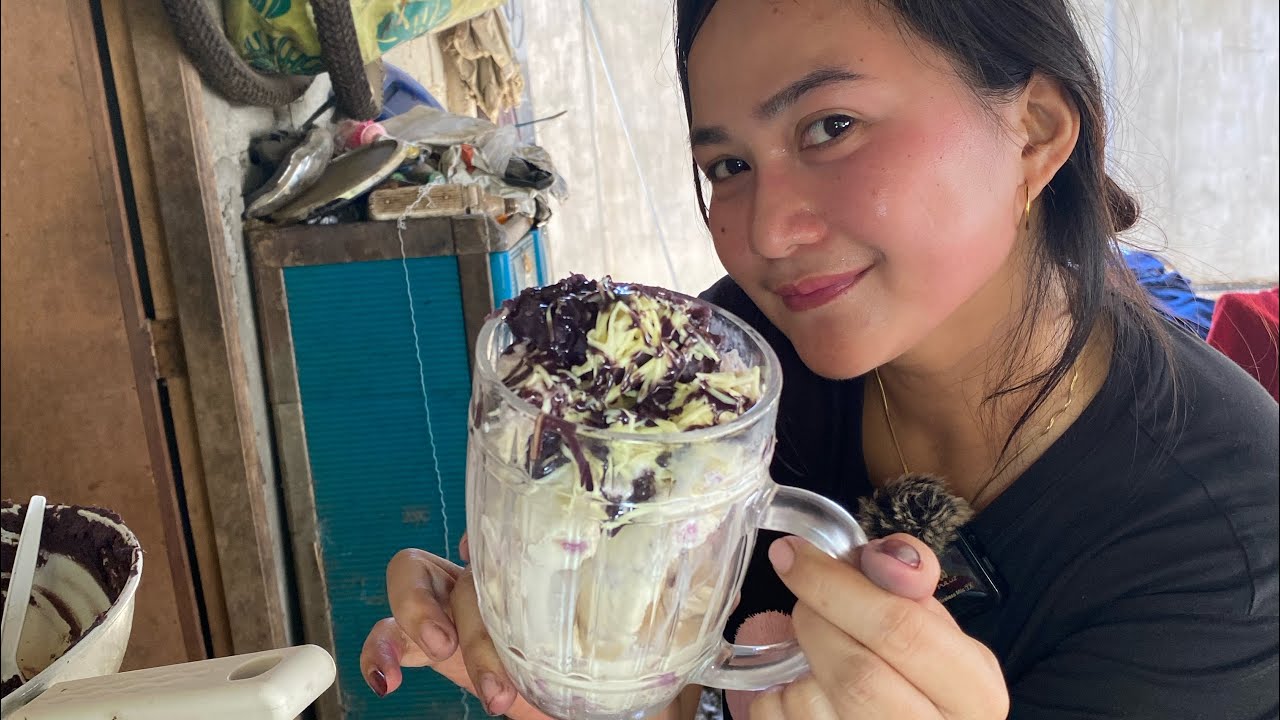 Homemade ube halaya for dessert 