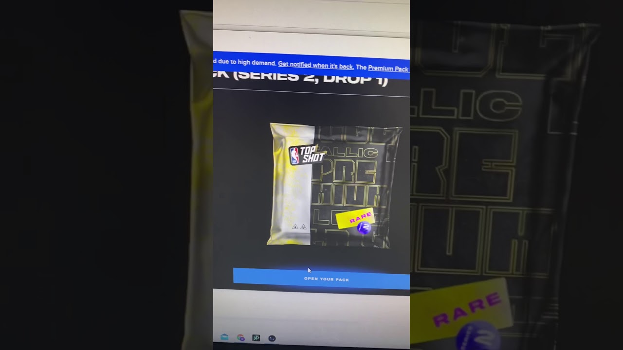 NBA TOP SHOT RARE PACK (RARE PULL) 2nd PACK OPENED