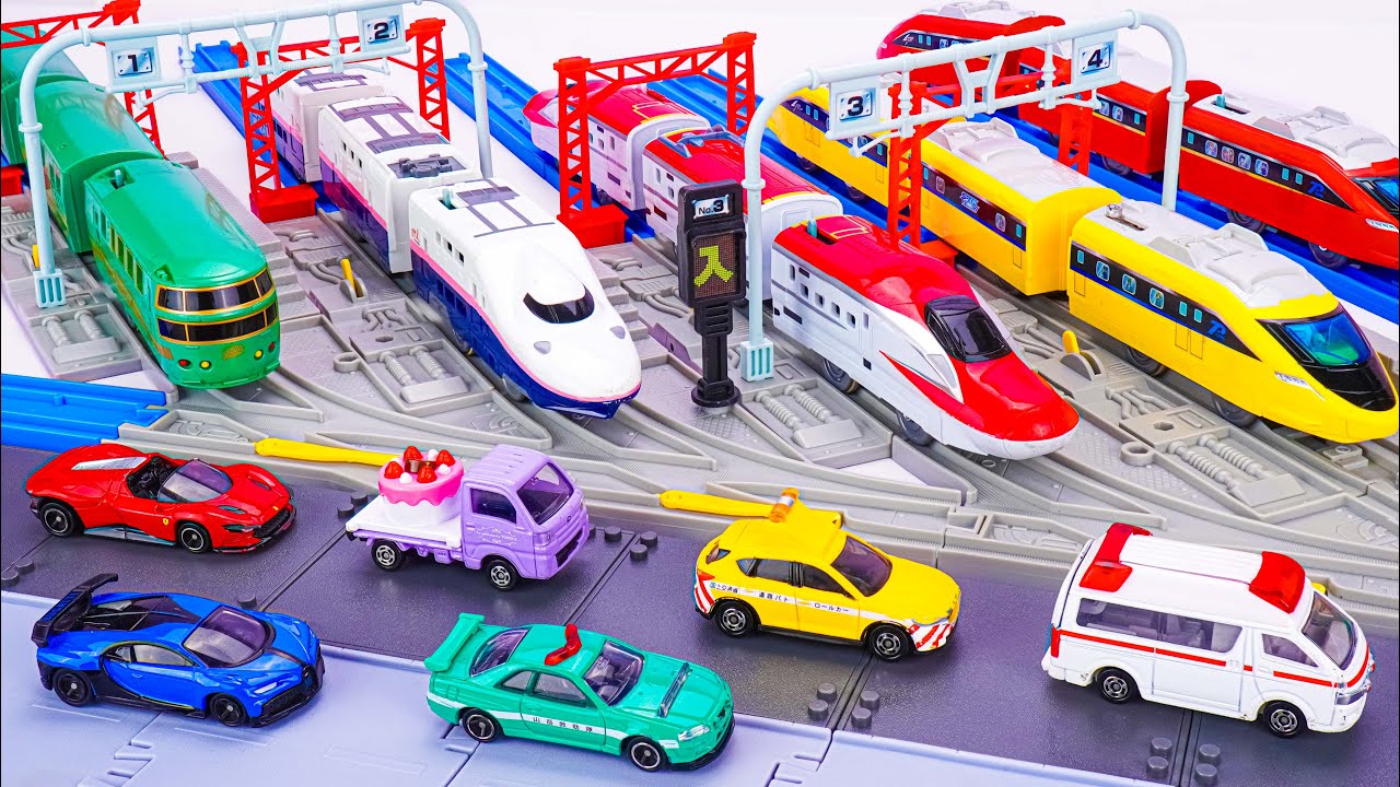 タカラトミーのトミカシティ｜トミカシティの大通りと大型新幹線駅｜タカラトミー トミカの鉄道＆車コレクション 🚄🚗