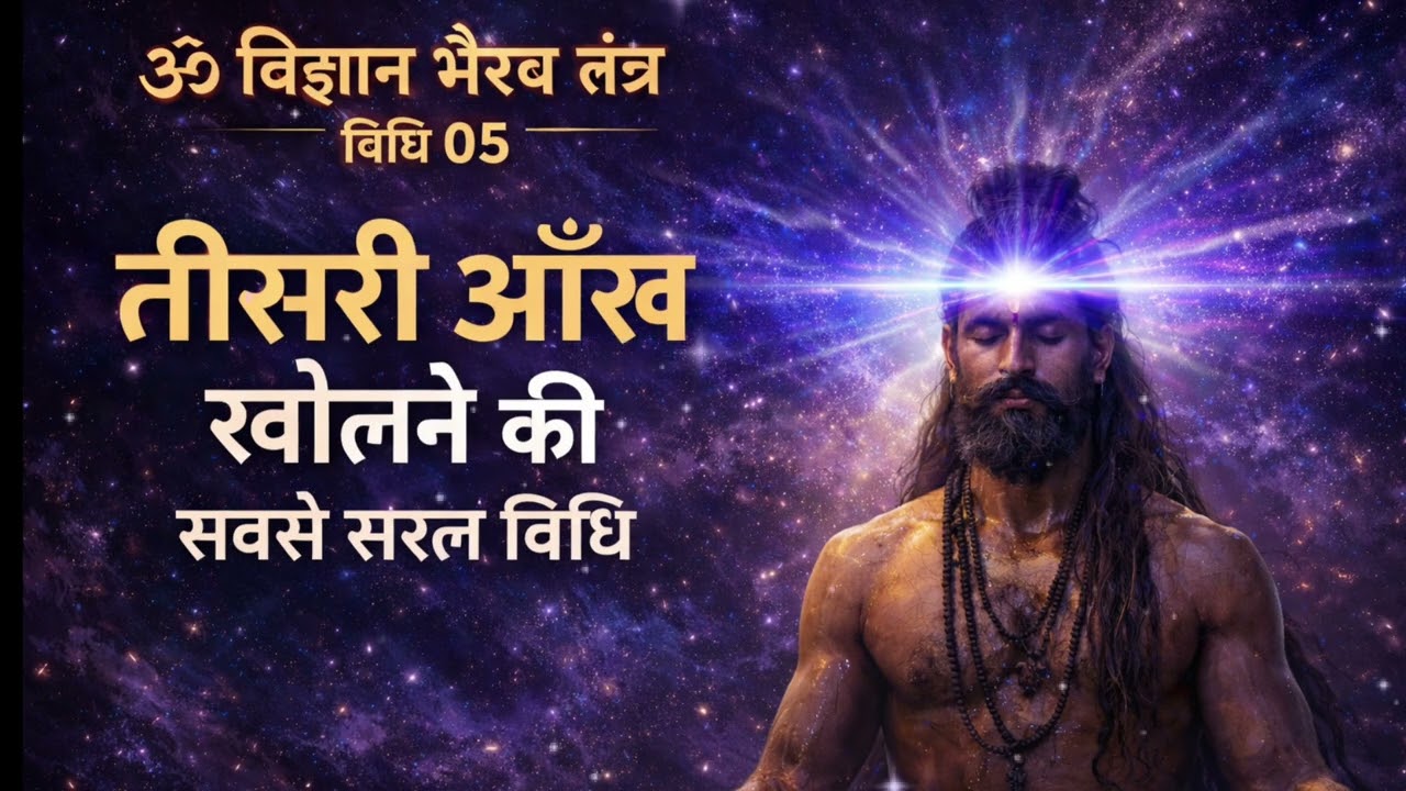 🔱 विज्ञान भैरव तंत्र विधि 05 | तीसरी आँख खोलने की सबसे सरल विधि 🔱 #bhakti #osho #oshohindi #shiv #yt