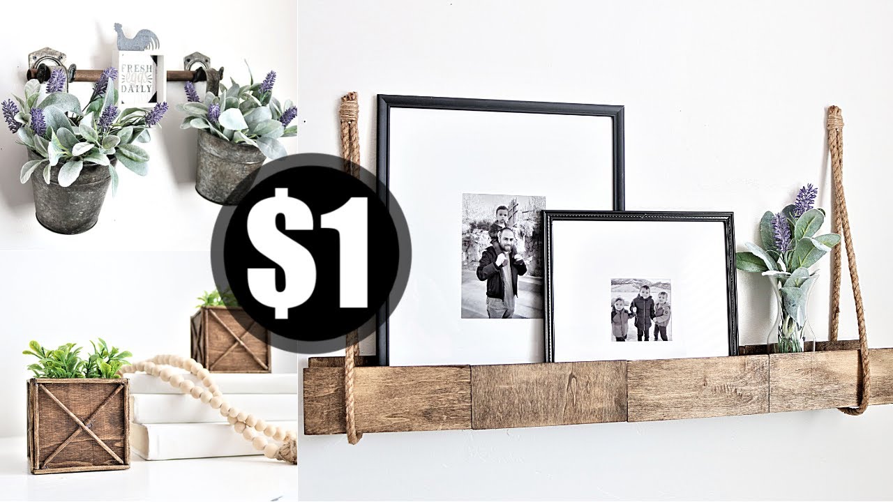 DIY Home Decor! High End Dollar Tree DIY Farmhouse Decor You Can Easily Do
