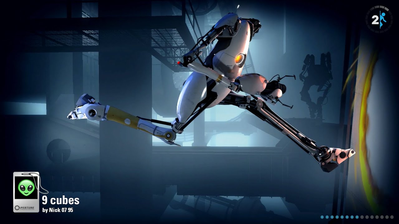 9 cubes by Nick 07 95 [Portal 2 - Community Chamber]