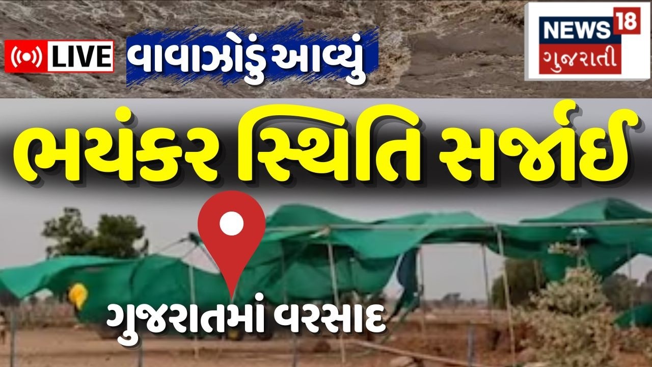 Heavy Rain Alert in Gujarat LIVE | કમોસમી વરસાદ સાથે ફૂંકાયો ભારે પવન | Weather Updates | News