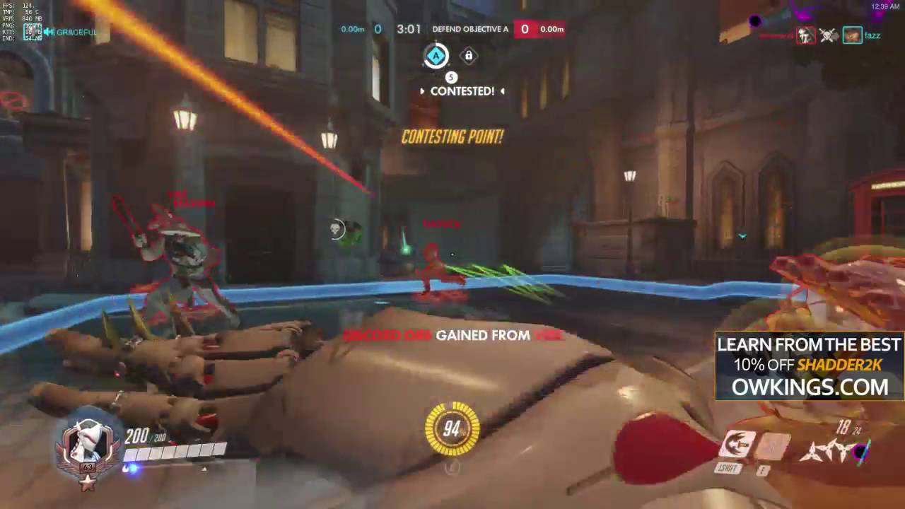 Shadder2k 1v6 Insane Genji play on King's Row!! Teamwipe!! Solo Carry??