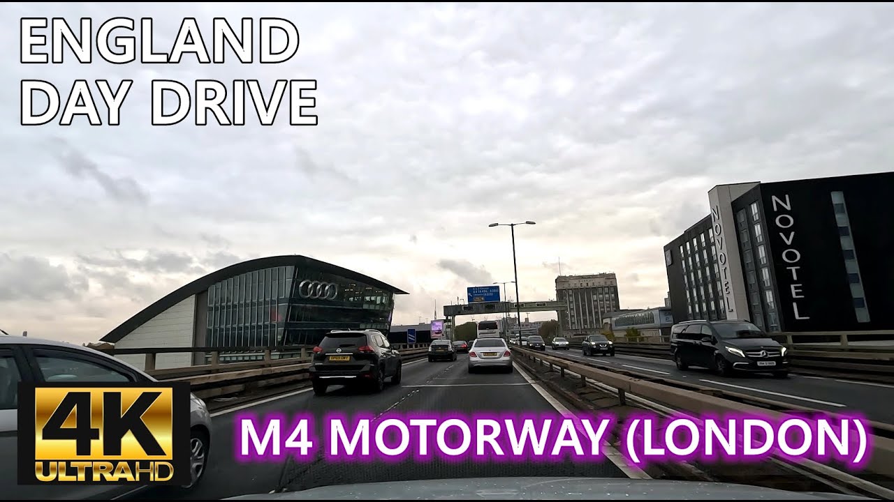 Driving from Hayes to Shepherd's Bush - London via M4 | England 4K | ASMR | Nov 2023