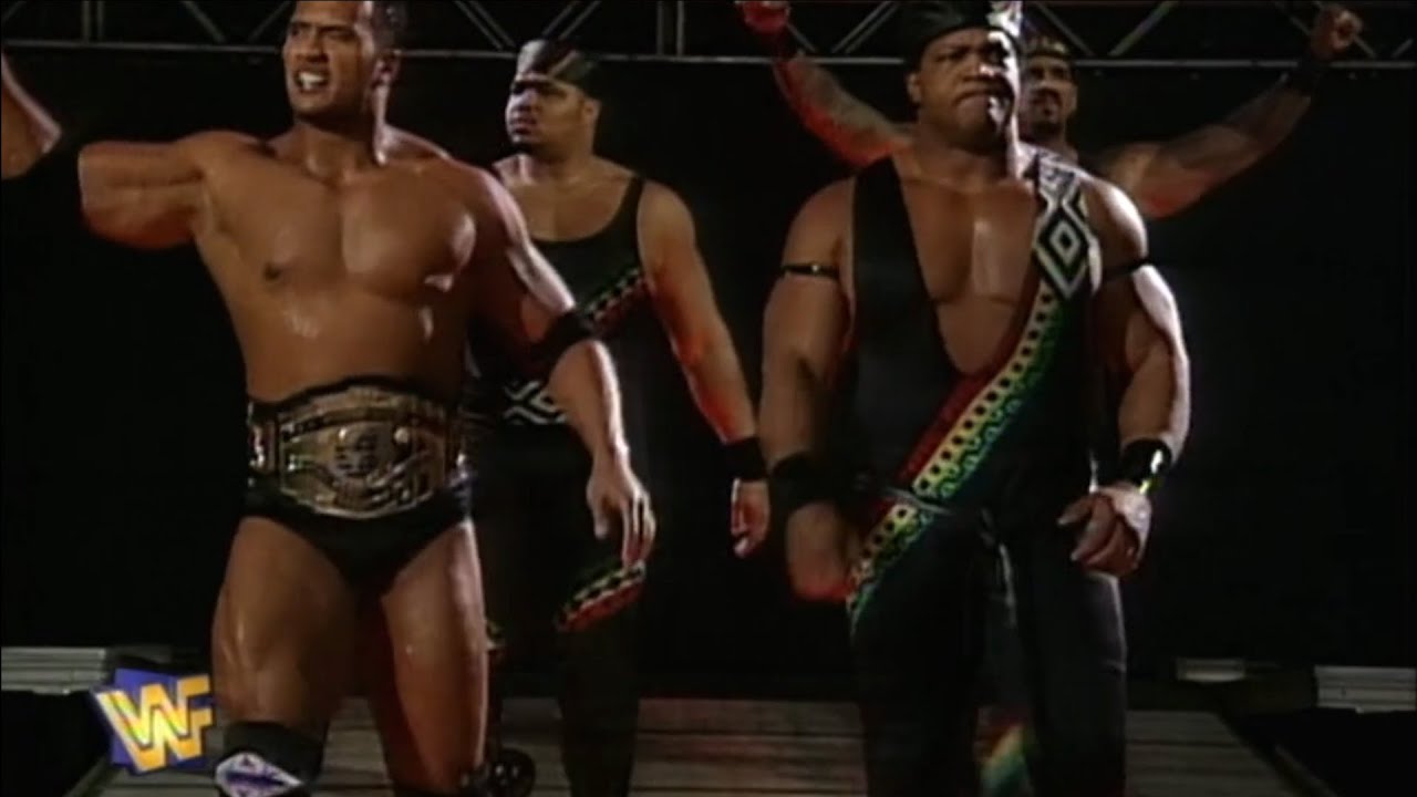 The Rock w/ The Nation vs Big Van Vader (