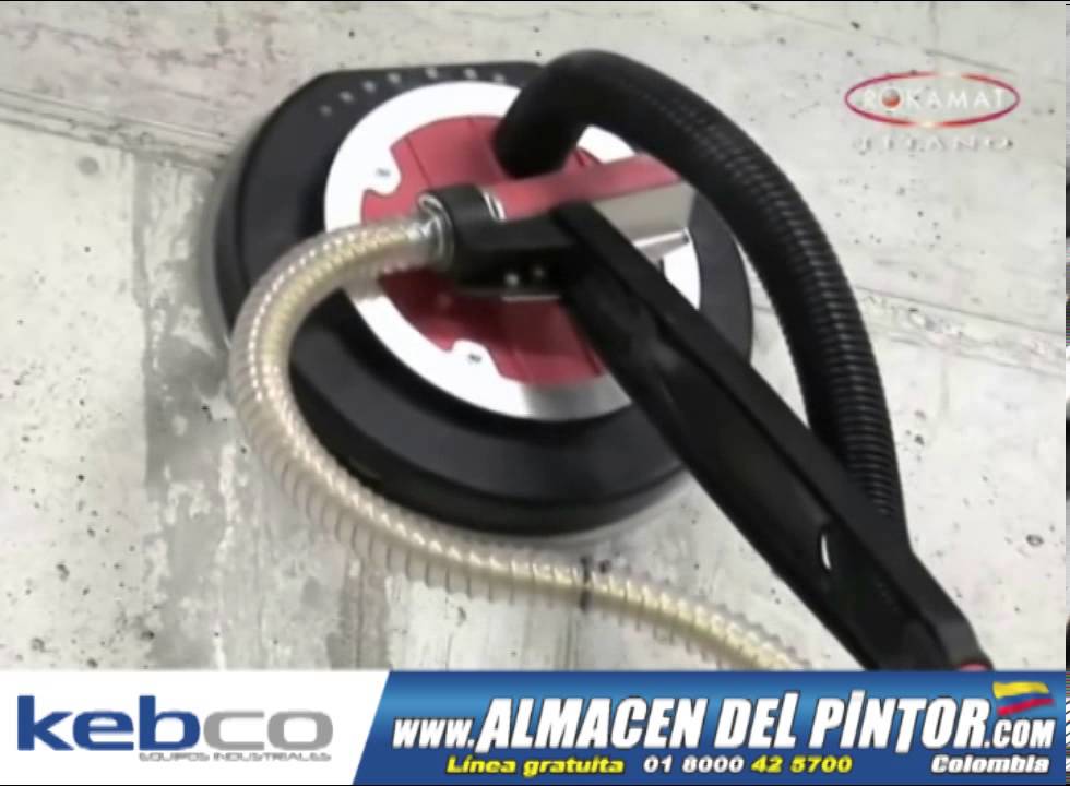 Lijadora o pulidora industrial de techos, paredes o pisos.