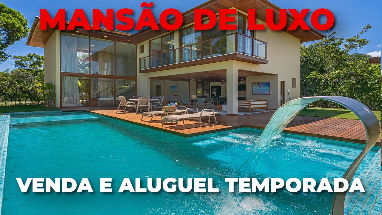 Mansão de luxo mobiliada com 6 suítes a venda e aluguel temporada em Praia do Forte | Hansen Imóveis
