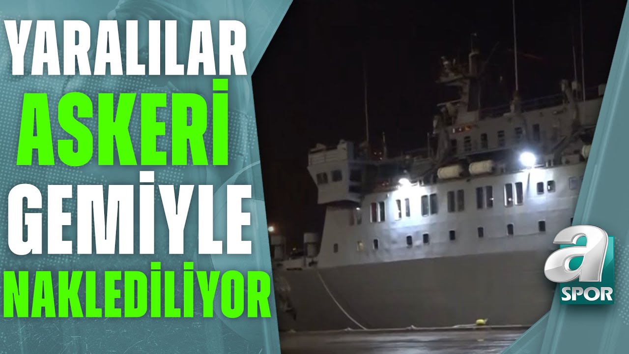 TCG İskenderun Gemisi Hatay'daki Depremde Yaralananları Mersin'e Taşıyacak / 07.02.2023