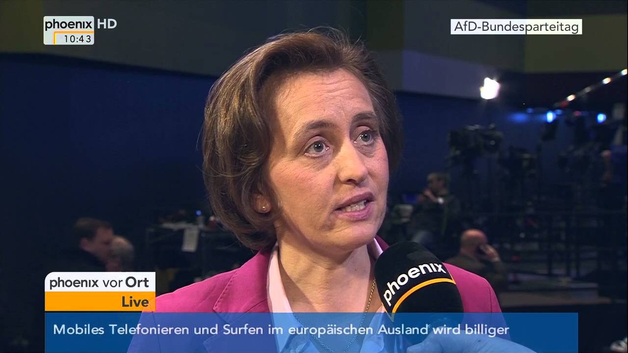 5. AfD-Bundesparteitag: Beatrix von Storch im Interview am 30.04.2016