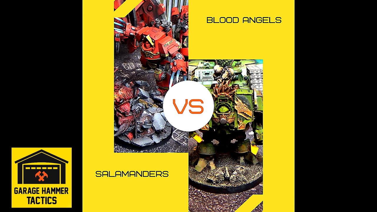 Warhammer 30k Horus Heresy battle report - Salamanders vs Blood Angels (Traitor)