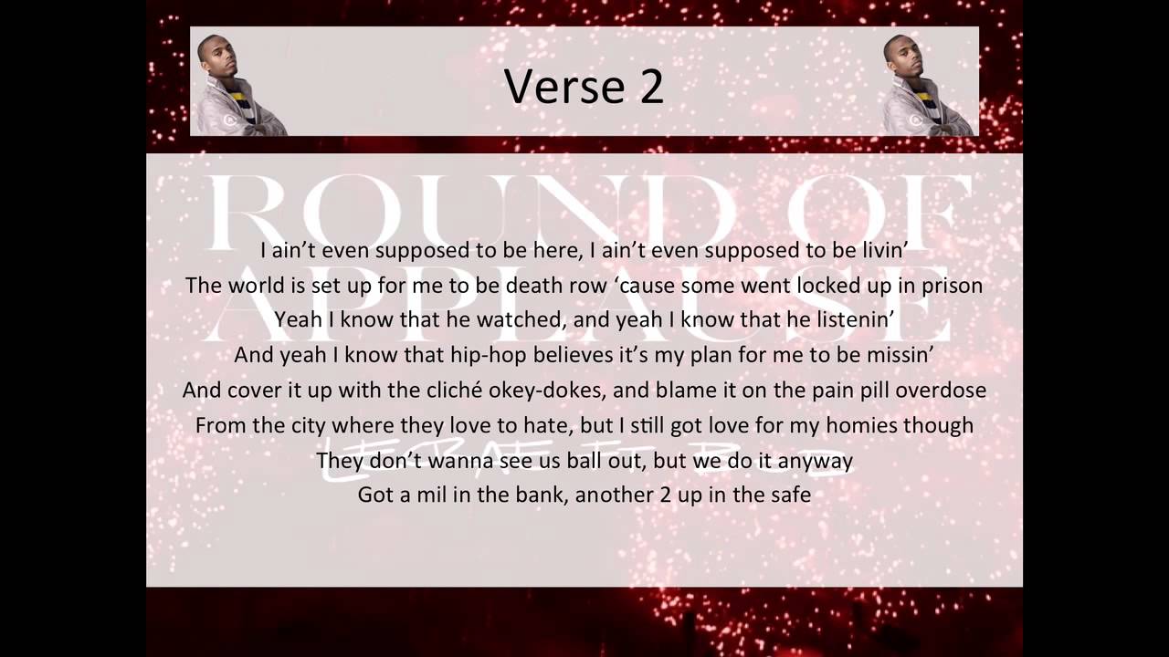 Lecrae - Round of Applause (feat. B.o.B) - LYRICS