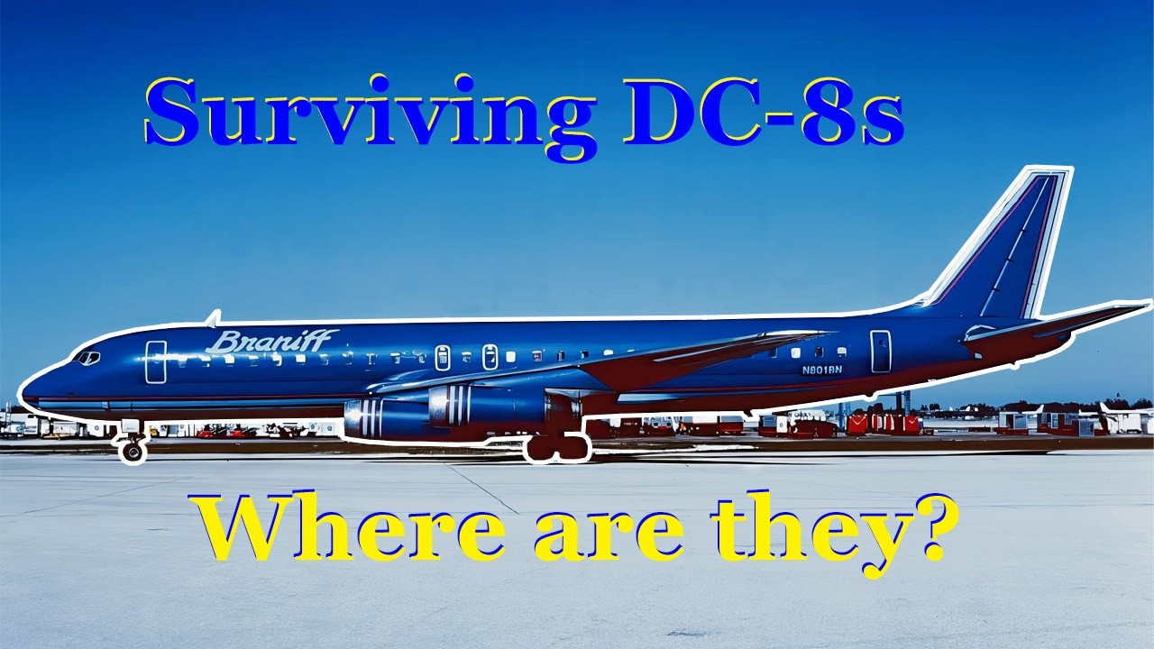 The complete preserved Douglas DC-8 list.  From passenger DC-8s to Science research aircraft