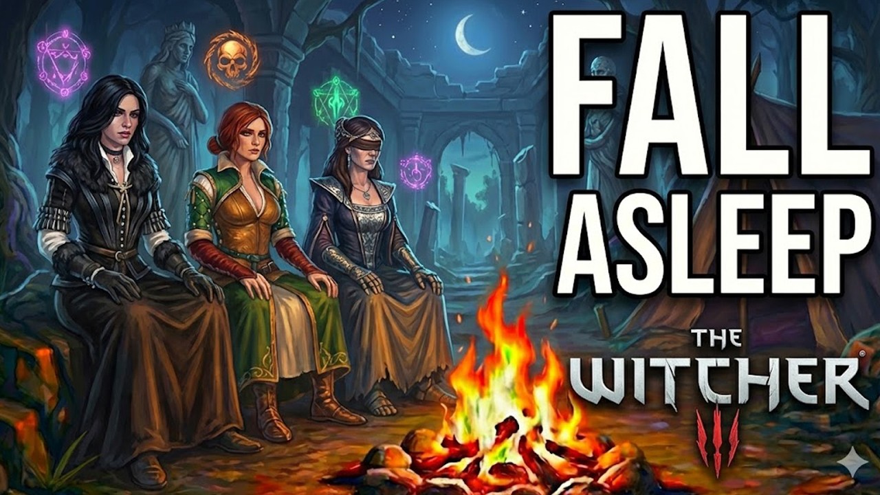 The Witcher Lore for Sleep | Lodge of Sorceresses Story | Relaxing ASMR Gaming Storytelling