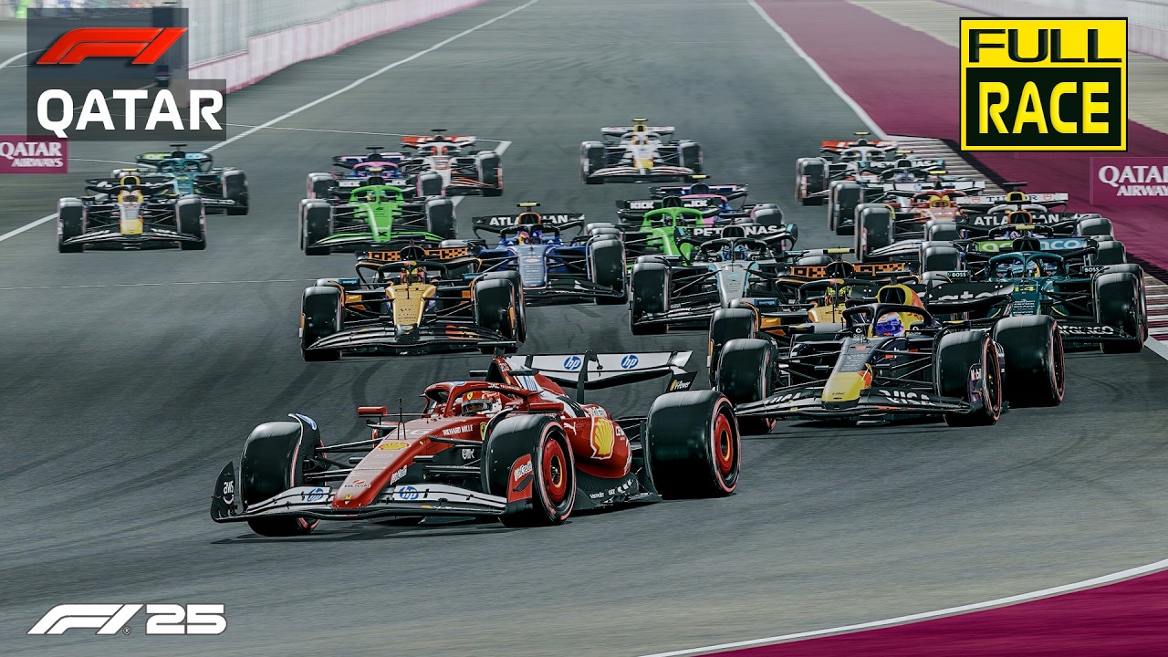 Qatar Grand Prix F1 2025 Season Full Race F1 25 Losail Circuit