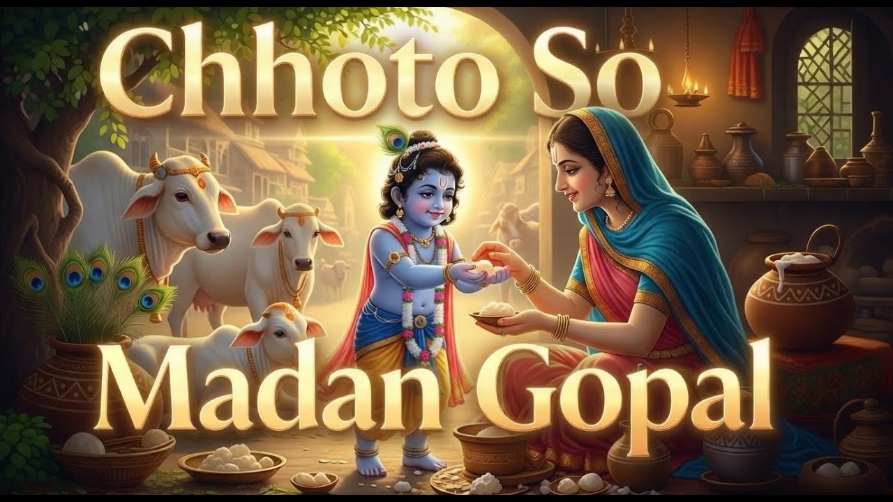 Chhoti Chhoti Gaiya Chhote Chhote Gwal | Chhoto So Madan Gopal | Bal Krishna Bhajan