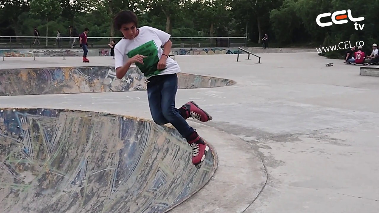 Filmare cu drona in slow motion : Skates and BMX tricks : Skatepark Tineretului