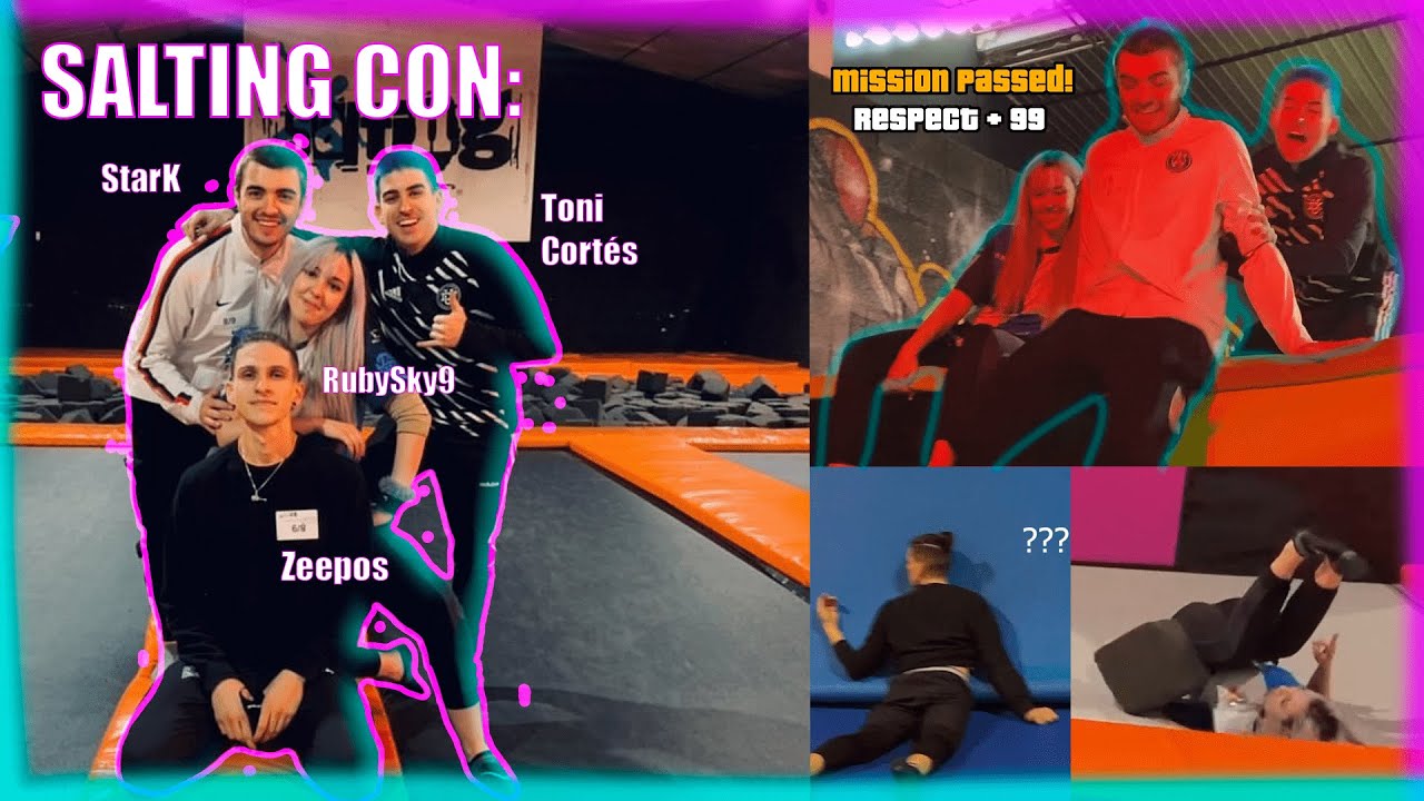 Nos ROMPEMOS el CUELLO en un SALTING! - StarK, Zeepos, Toni Cortés y RubySky9