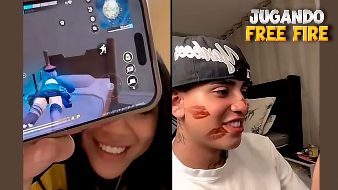 MILENKA JUGANDO FREE FIRE CON YOMAR