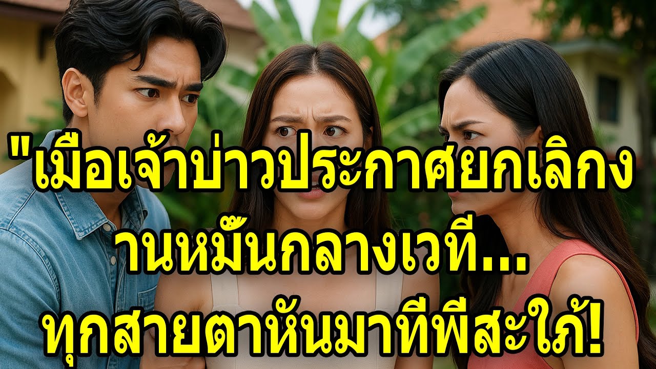 เมื่อเจ้าบ่าวประกาศยกเลิกงานหมั้นกลางเวที… ทุกสายตาหันมาที่พี่สะใภ้!