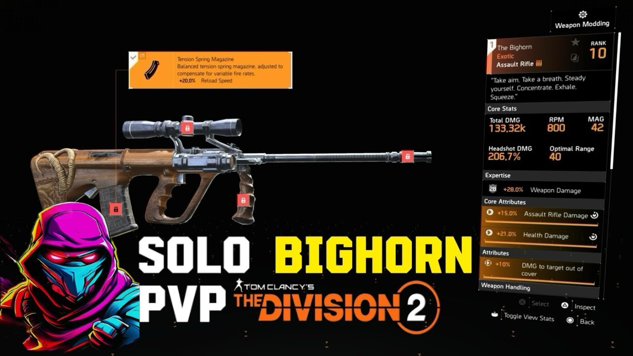 EPIC 🤯 SOLO BIGHORN PVP IN THE DIVISION 2