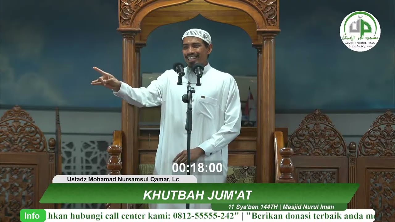 Khutbah Jum'at - Ustadz Mohamad Nursamsul Qamar, Lc