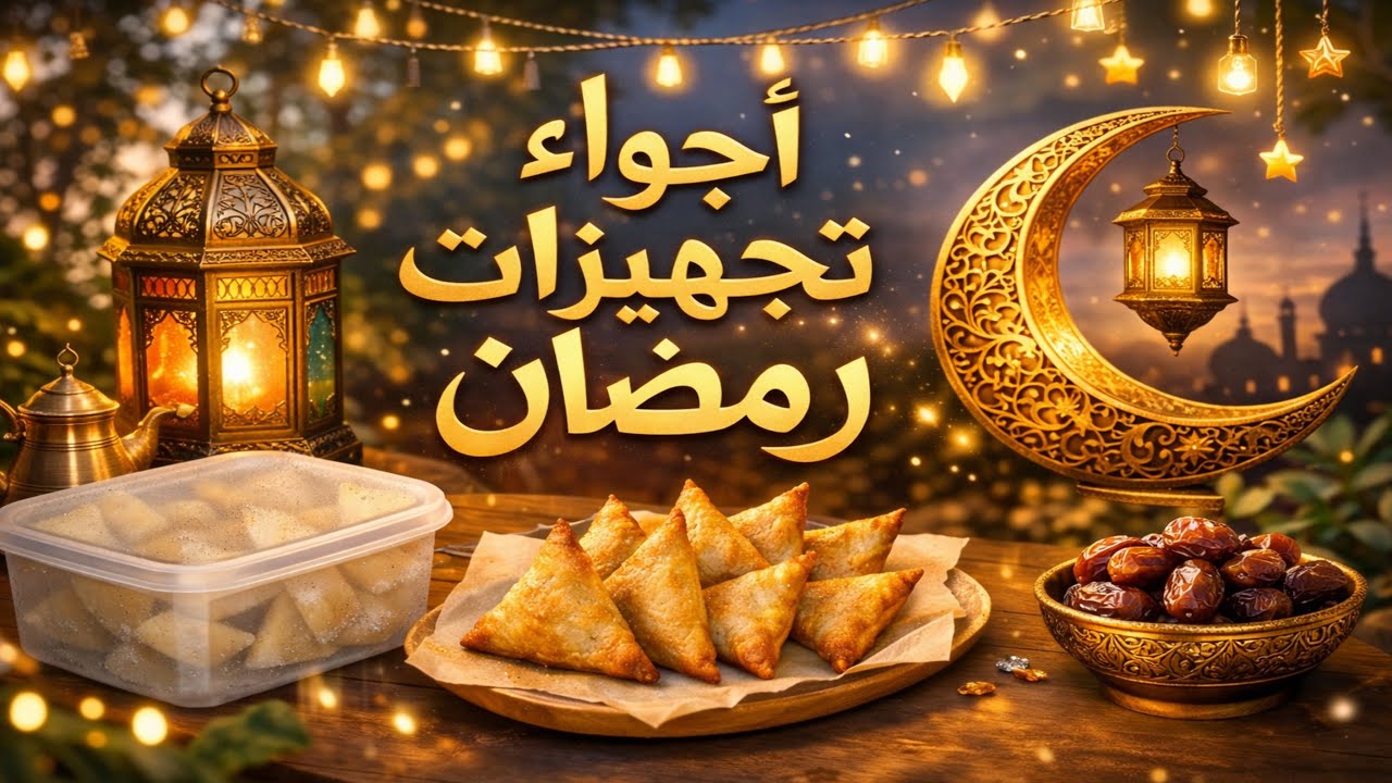 تجهيزات رمضان  ✨تفريز حشوة سمبوسة 🌙 أجواء رمضانية