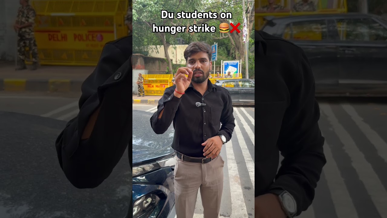 Day -5 Delhi university students on hunger strike ❌🍔 naren4you #narendrajatavofficial #hungerstrike