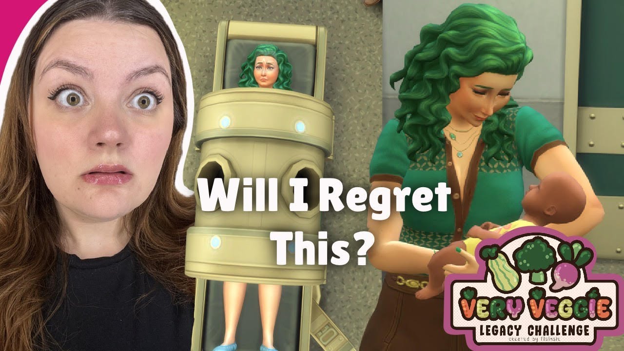 Our Eggplant is Born!! 🍆🍆🍆 Sims 4 Very Veggie Legacy Challenge pt 7