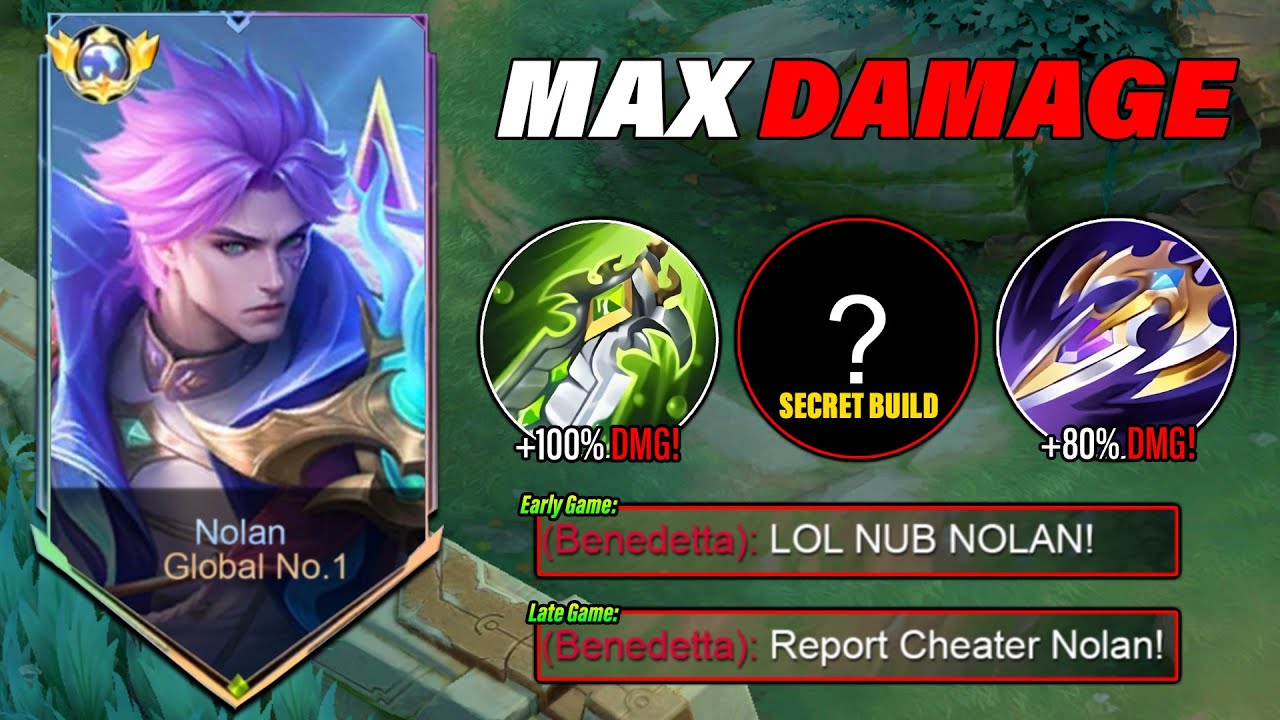START ABUSING MAX DAMAGE NOLAN BUILD AND EMBLEM 2026!! (Arrogant Player Got destroyed!) - MLBB