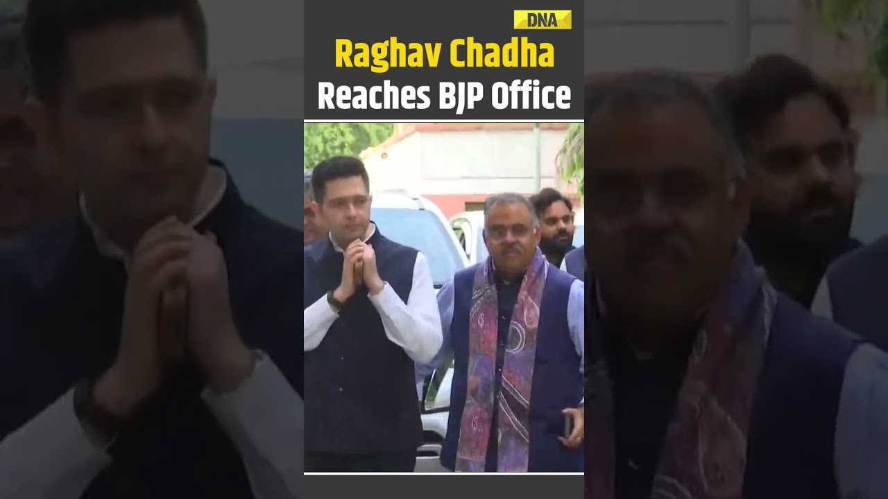 Raghav Chadha News: Raghav Chadha Arrives At BJP Office In Delhi | Major Political Shift Sparks Buzz