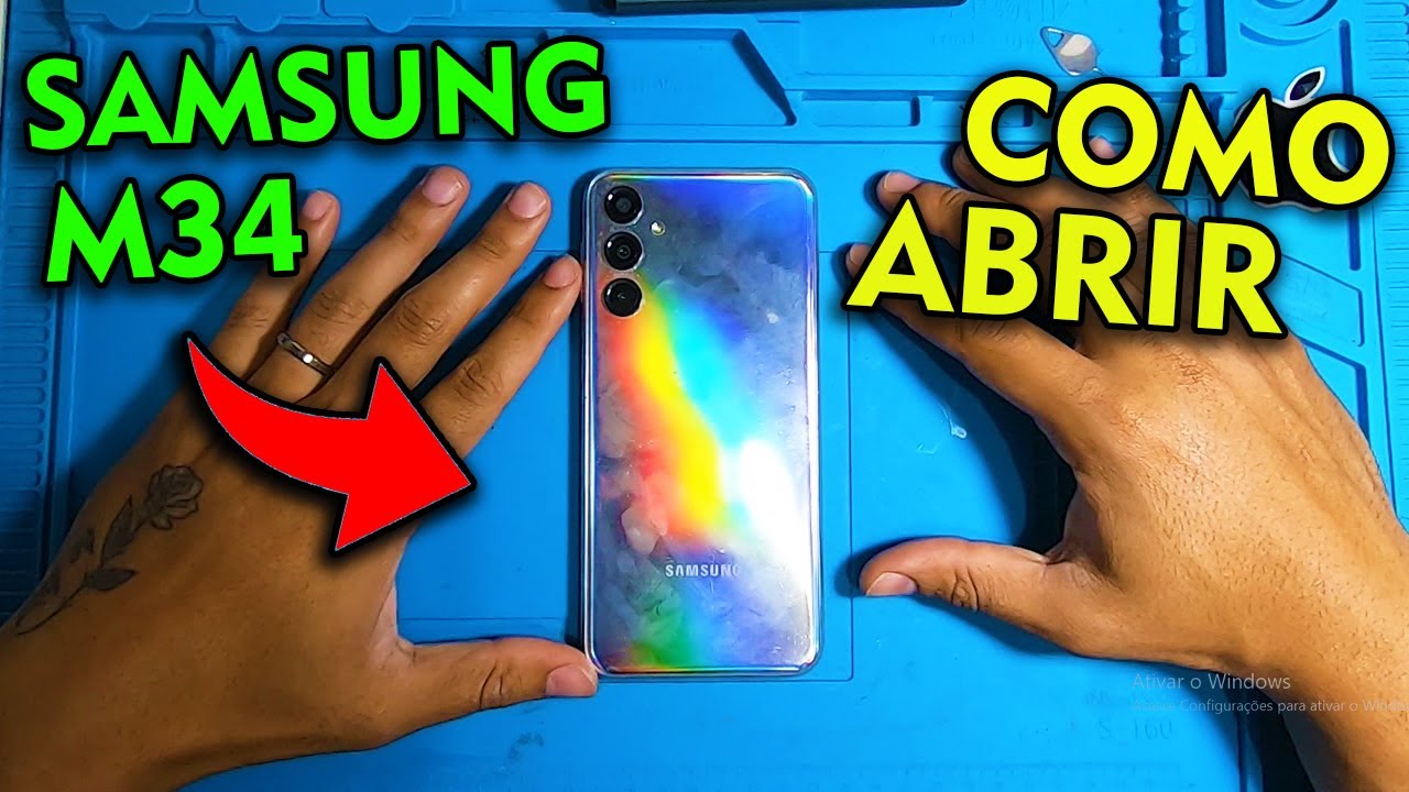 SAMSUNG M34 COMO ABRIR E TROCAR A TELA!
