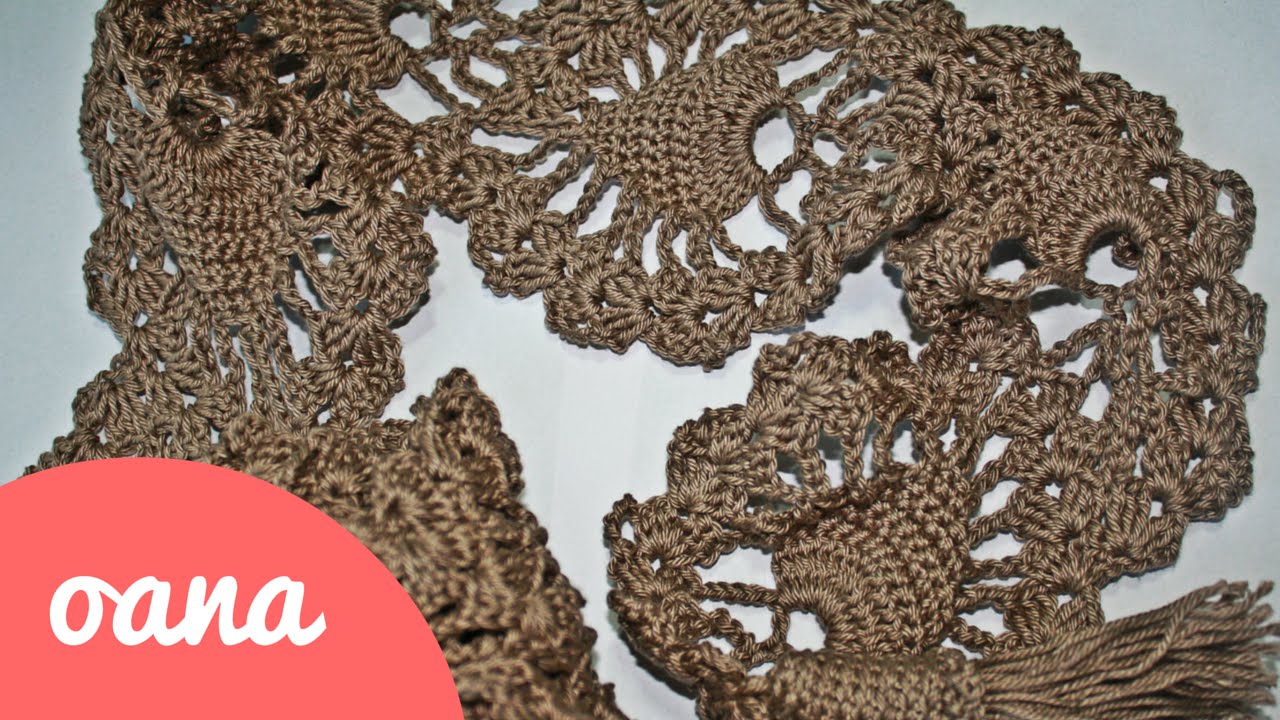 crochet summer scarf