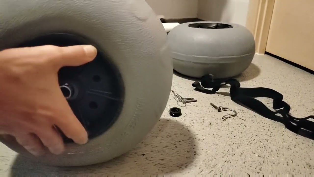 Wheelchair beach wheels DIY assembly and details