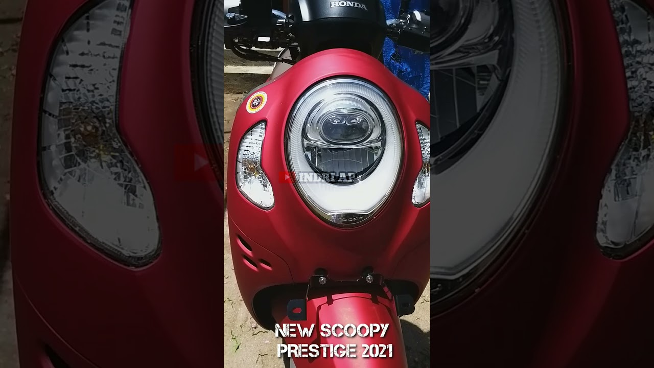 NEW SCOOPY PRESTIGE 2021 WARNA MERAH DOFF FAVORITKU