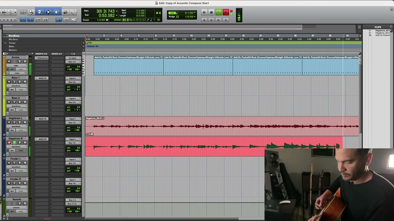 Record your own Acoustic Guitar songs - At Home
