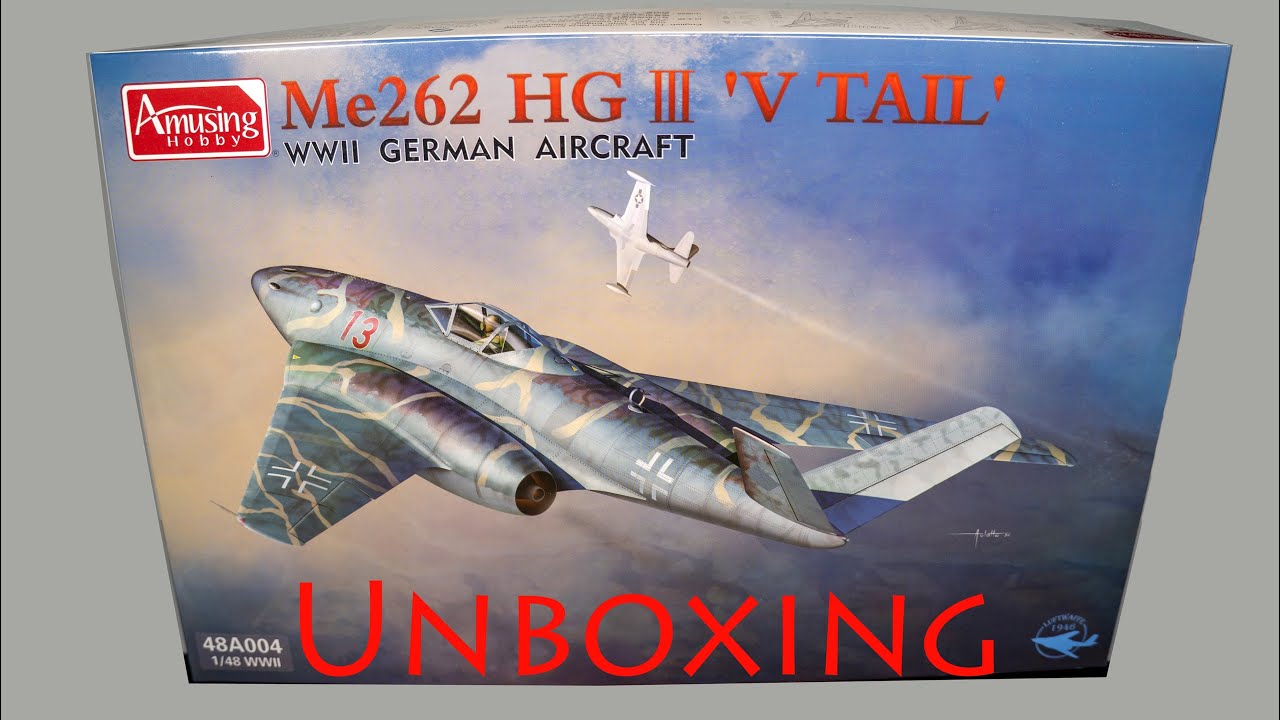 Amusing Hobby Me 262 HG III 1/48 [Unboxing]