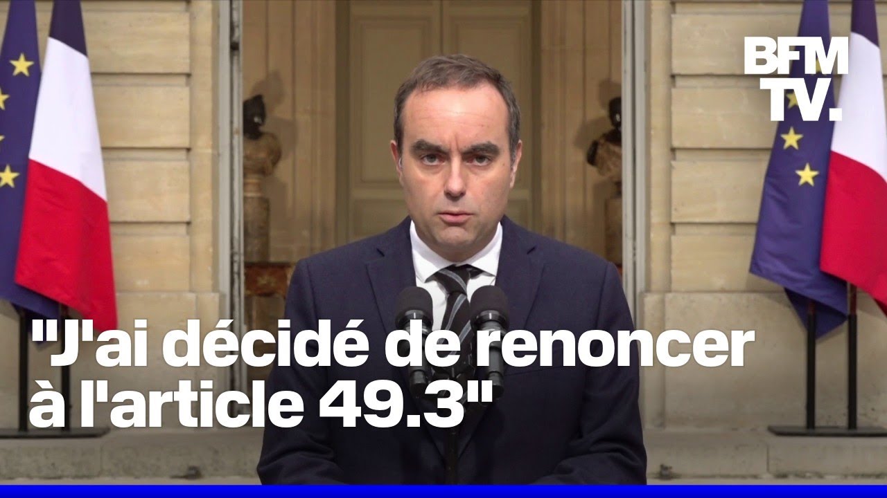 Gouvernement, Assembl&eacute;e, budget...la prise de parole de S&eacute;bastien Lecornu en int&eacute;gralit&eacute;