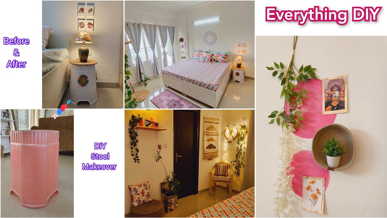 Pretty Pink Room Makeover || Everything Is DIY + Jugaad 😎😎