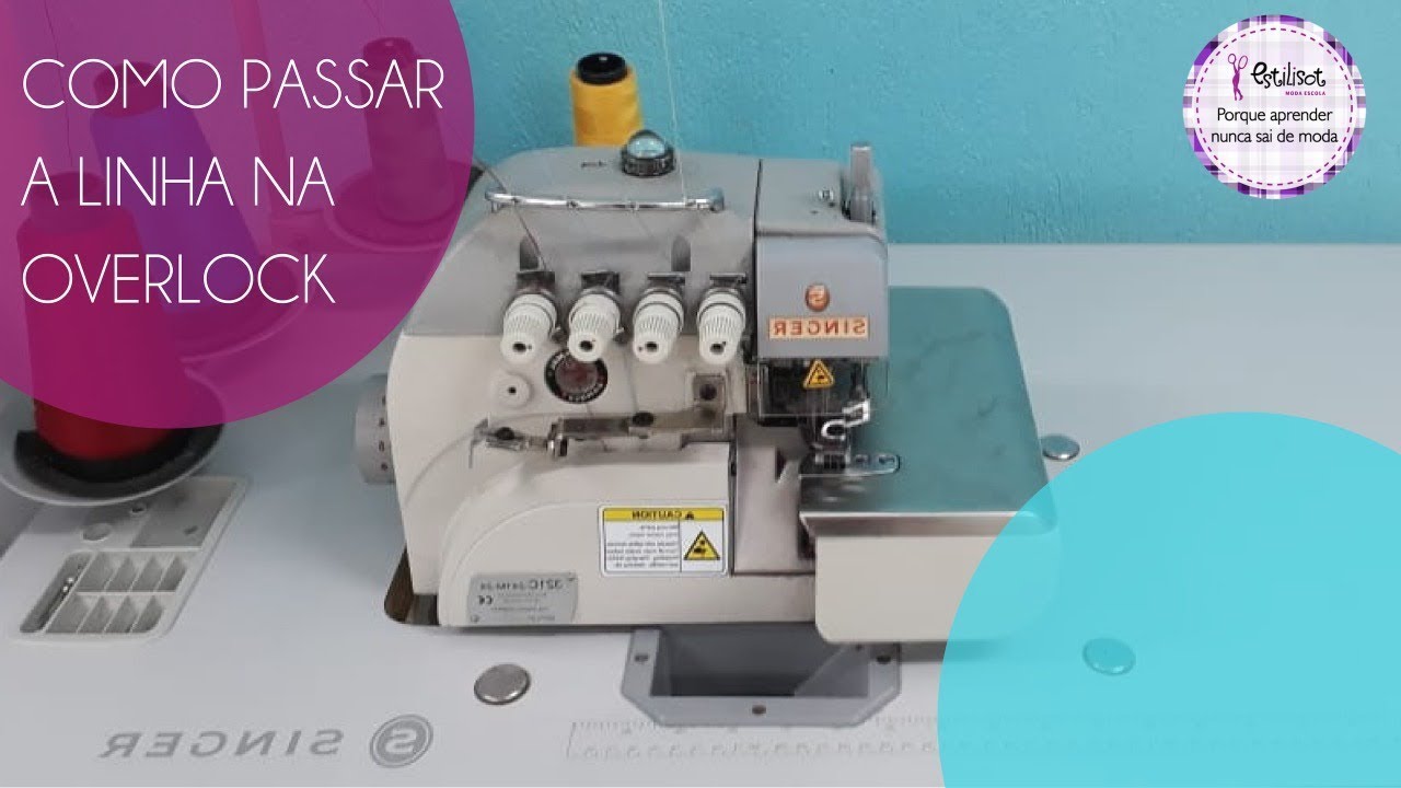 Como passar a linha na overlock