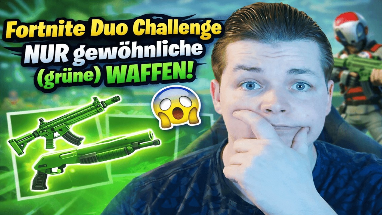 Ohne gute Waffen zum Sieg? | Fortnite Duo nur grün #fortnite #challenge #clips
