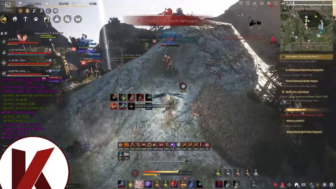 [BDO] YuberCrypt Kuno 176kills nodewar with attackspeed pure blackstone